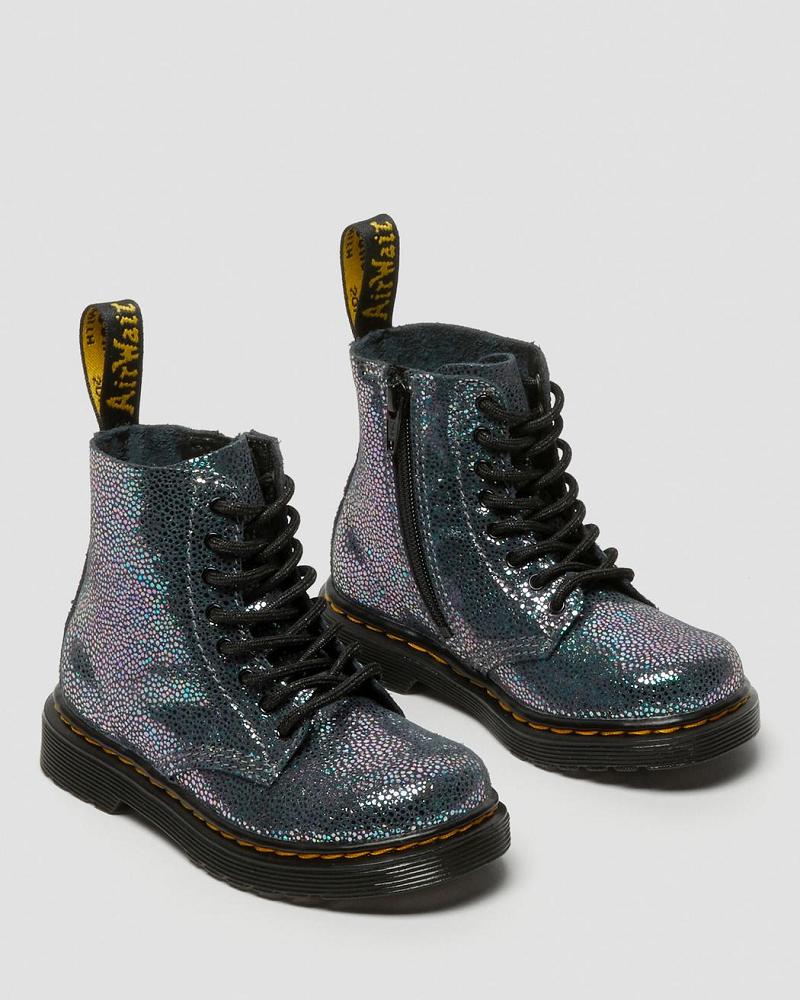 Dr Martens Toddler 1460 Pascal Iridescent Veterlaarzen Kinderen Metal | NL 126JPQ